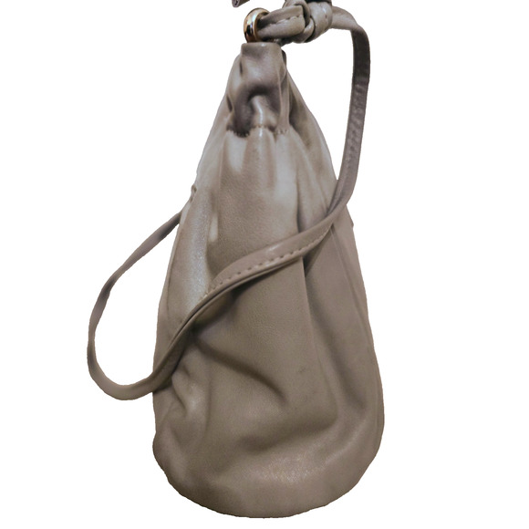 Vintage Anne Klein for Calderon grey Leather Crossbody Shoulder Bag - Picture 8 of 11